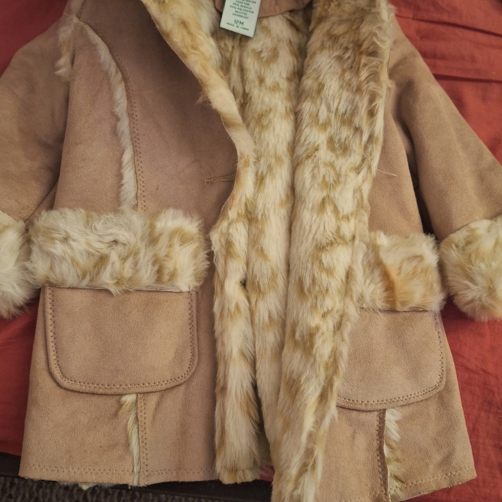 Child's fake fur coat